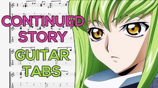 Code Geass -  Continued Story Guitar Tutorial | Guitar Lesson + TABS