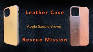 Saving Apples New Leather Case from it’s Ugly Patina