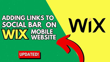 How To Add Links on Your Social Bar in Your Wix Mobile Website