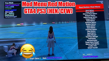 [GTA4 PS3] Red Motion Mod Menu | HEN/CFW