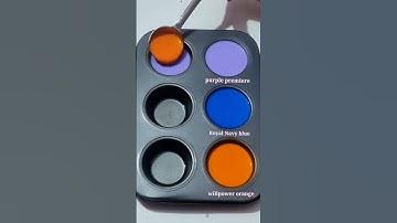 creative satisfying making only 3 primary colors #colormixing #paintmixing #shorts