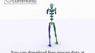 motion capture data walk -Underarm bag-