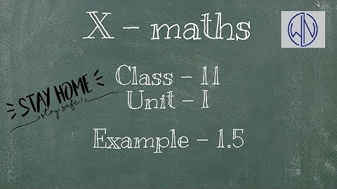 Class - 11 | 10th Maths | UNIT -1 | Relation & Function | Ex. - 1.5  - By Nivetha Bharathi