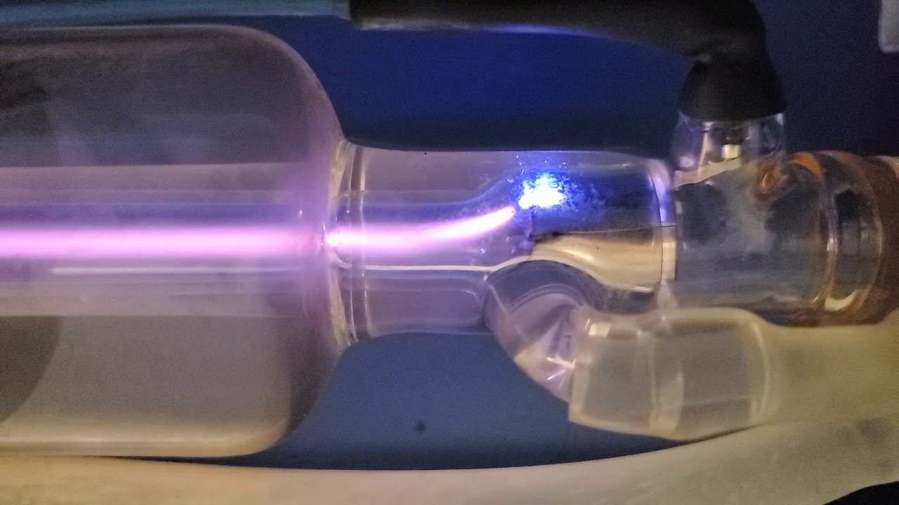 40W CO2 laser tube Beam arcing onto end electrode Matt stroud YouTube