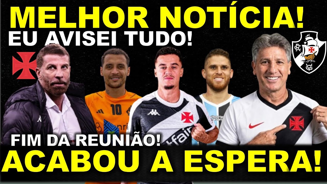 EU AVISEI E CRAVEI TUDO! EXCELENTE NOTÍCIA! FIM DA REUNIÃO I ACABOU A ESPERA I CONTRATO MILIONÁRIO