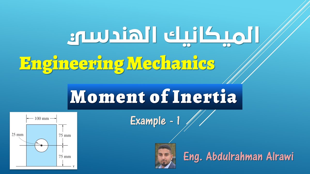 عزم القصور الذاتي - حل المثال الاول (Ex-1)