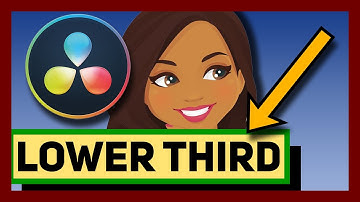 Animated Lower Third Directly From The Edit Page in Davinci Resolve 17