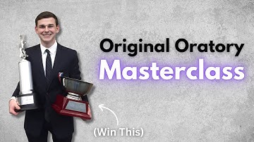 COMPLETE GUIDE to Original Oratory (with a former NSDA champion)
