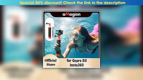 Unboxing aMagisn Floating Camera Hand Grip , Underwater Diving Buoyancy Bar Selfie Stick Monopod fo