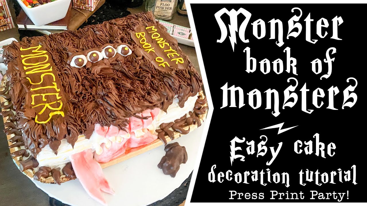 Easy Monster Book of Monsters Cake Tutorial - Make this iconic Harry Potter  Cake!