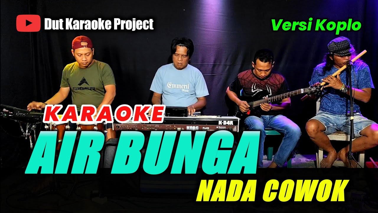 AIR BUNGA KARAOKE NADA COWOK / PRIA (RITA SUGIARTO) VERSI KOPLO