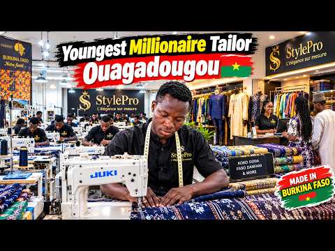 A Day with The Youngest Millionaire Tailor in Burkina Faso 2026 #ouagadougou #burkinafaso