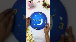 DIY Wall Clock Tutorial II Create Your Own Unique Timepiece II ⏲ #artandcraft  #diycrafts  #decor