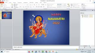 माँ शेरवाली powerpoint animation | spin animation | navratri animation video powerpoint | powerpoint screenshot 5