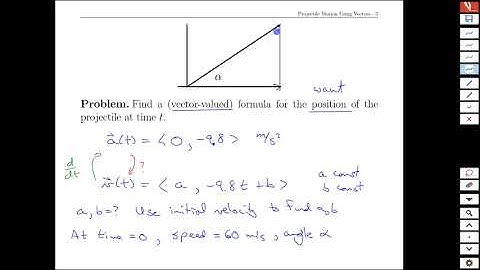 Topic 4-1 Projectile Motion Using Vectors