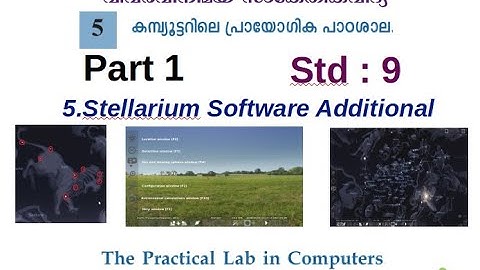 ICT Tutorials Std 9 Chapter 5 Stellarium Additional 1