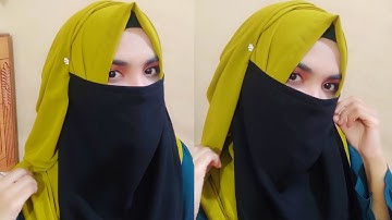 How to wear Nose Niqab || Full coverage niqab tutorial 💚
