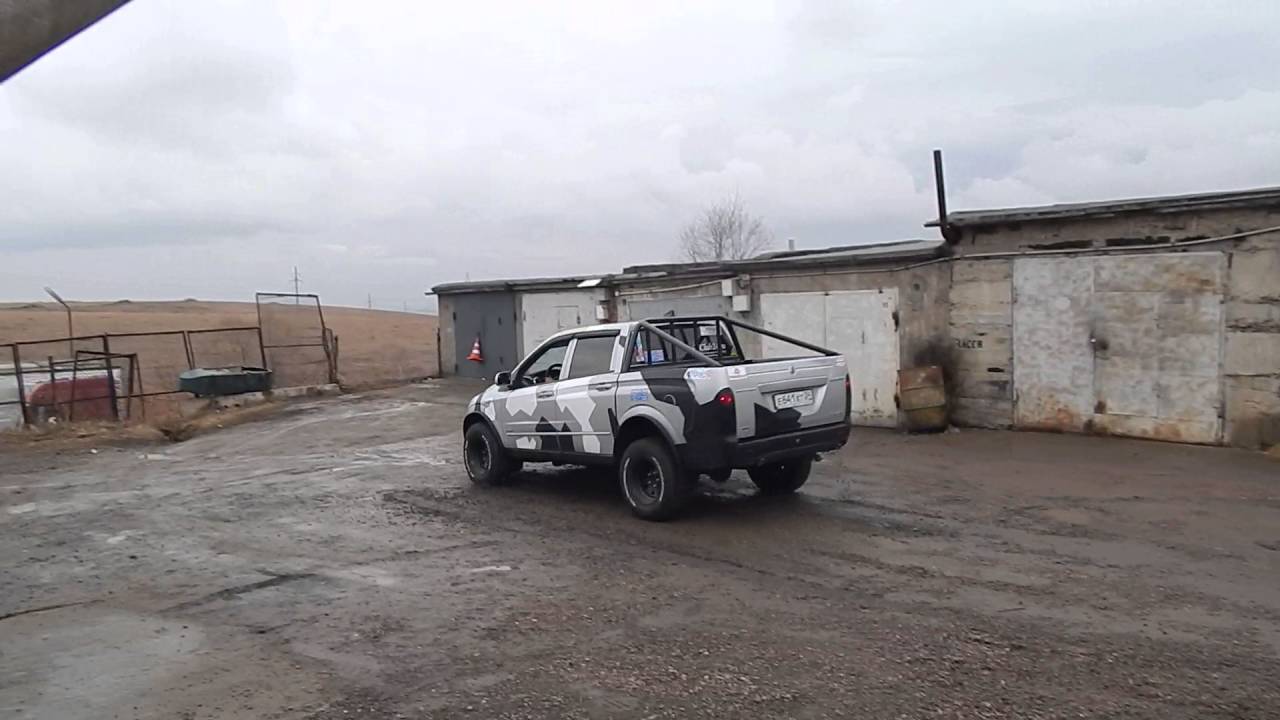 Не тормозит (плохо тормозит) задний контур SsangYong - YouTube