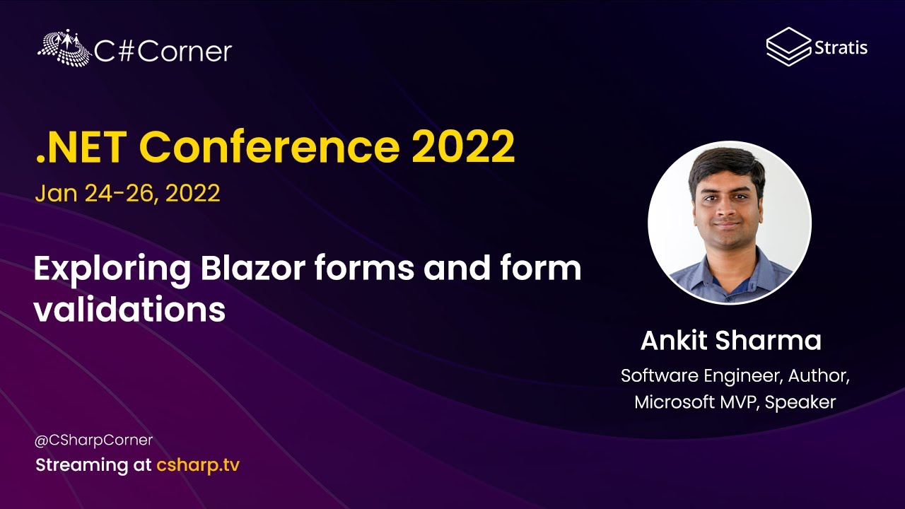 Exploring Blazor forms and form validations by Ankit Sharma - YouTube