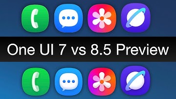 One UI 7 vs 8.5 Preview Icons!