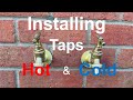 Don't install an outside tap until you have watched this video, installing hot and cold outside taps