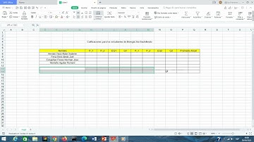 Creación de un ejemplo usando promedio en WPS SpeedSheets