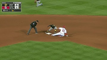 PIT@STL: Marte throws out Piscotty at second