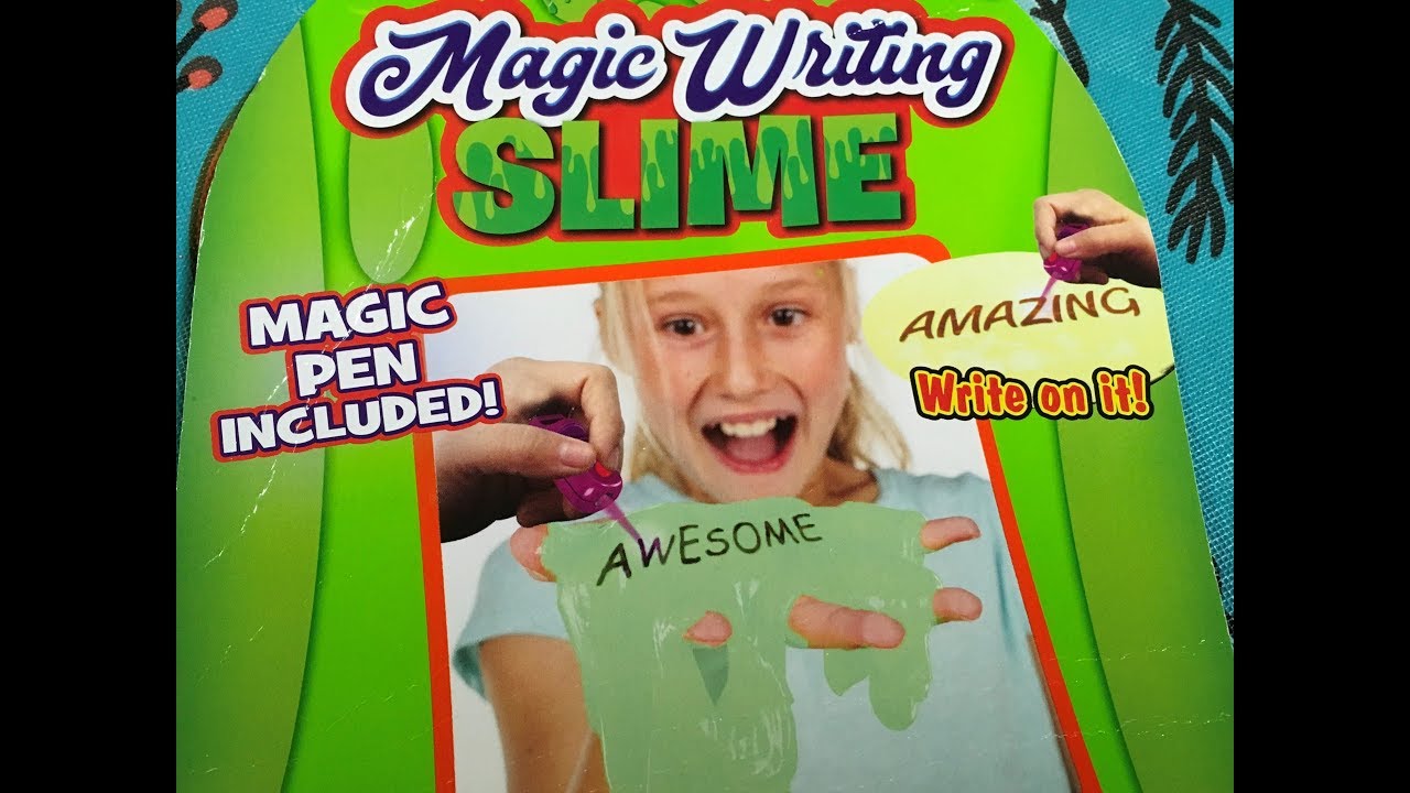 Write Slime Slime Factory Magic Writing Slime with Magic Pen - YouTube