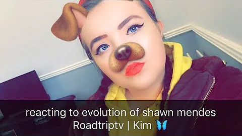 Reacting to evolution of shawn mendes Roadtriptv | kim