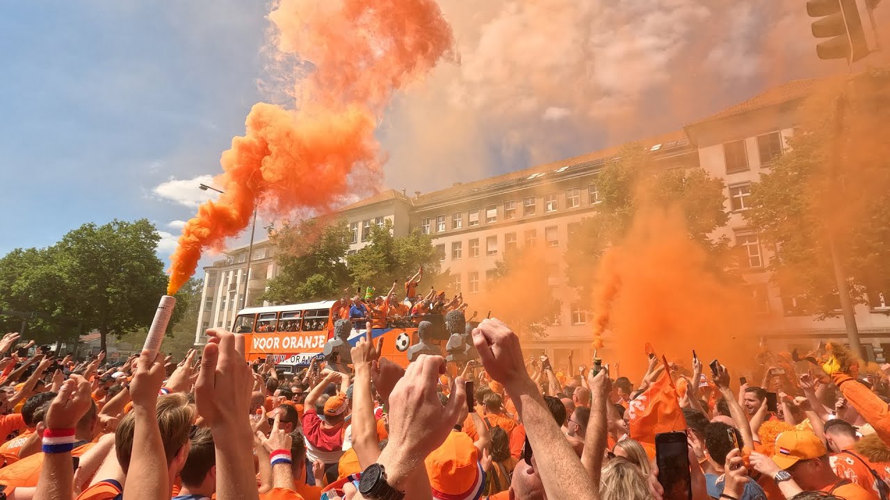 NETHERLANDS vs. AUSTRIA - 4K FAN highlights in Berlin Germany #football