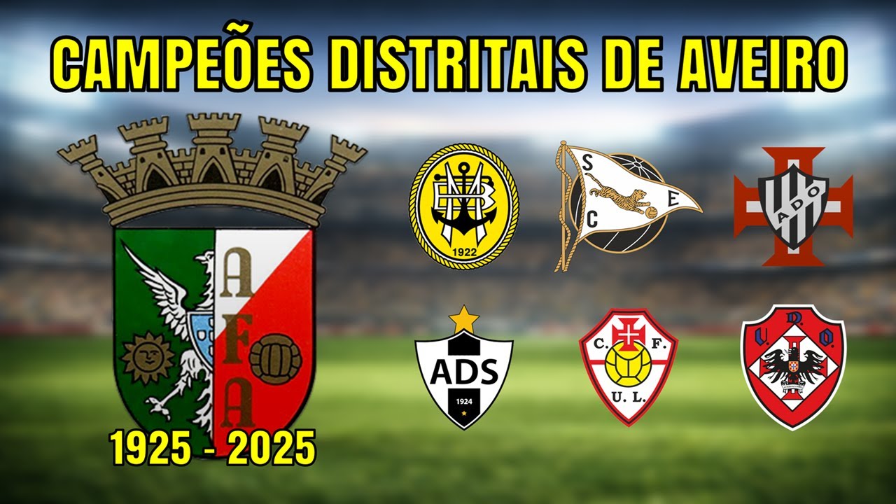 TODOS OS CAMPEÕES DISTRITAIS DE AVEIRO | AF AVEIRO (1925 - 2025)