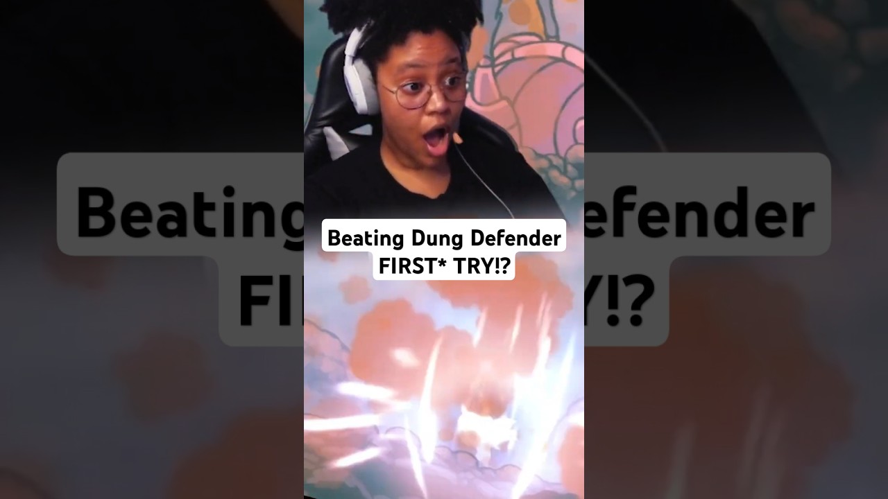 Beating Dung Defender FIRST* TRY!? #gaming #hollowknight