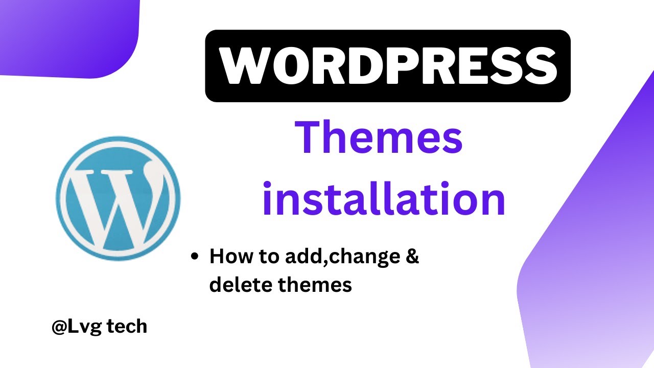 How to install a WordPress theme - YouTube