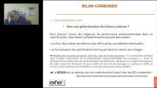 Webinaire AFE : Les bilans carbone appliqués à l'éclairage extérieur et intérieur