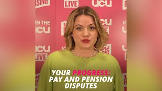 UCU update on current negotiations in pay and working conditions dispute and USS pensions dispute