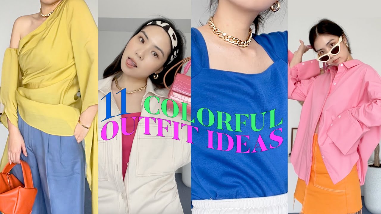 เสื้อ ยืด สี สดใส  Update 2022  🥣 11 COLORFUL outfit ideas แมทช์ชุดสีสันยังไงให้รอด สดใสรับ Summer ☀️ | Another pur