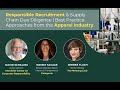 Responsible Recruitment Practices and Supply Chain Due Diligence