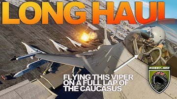 800 Miles, 3 Stops and 1 Mission in an F-16 Viper | DCS World