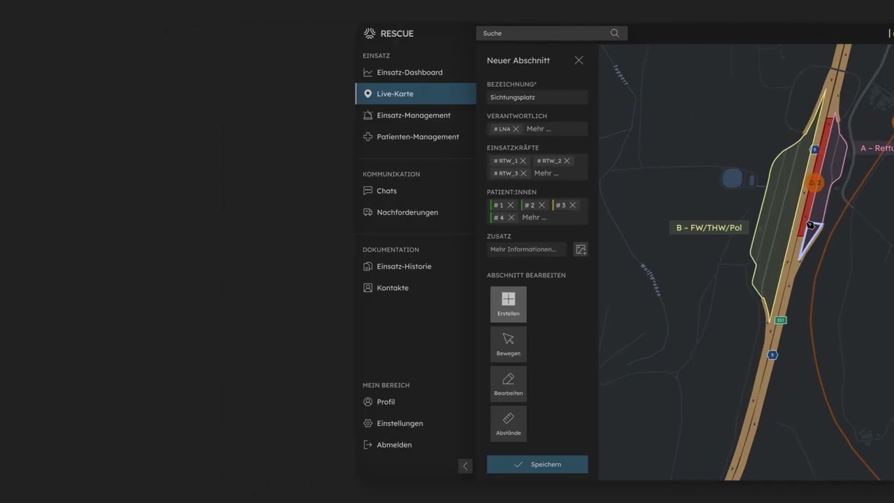 RESCUE: Digital Coordination in Emergencies