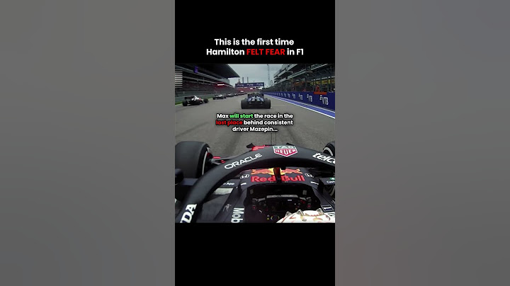 When Lewis Hamilton was scared by Max Verstappen in Formula 1