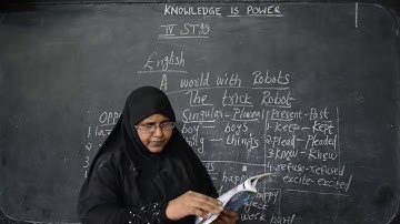 IV STD - English 01 - A world with Robots