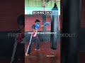 First day bag workout Student #boxing #yoytubeshorts #boxingtraining #martialartstraining