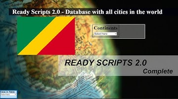 List of cities and provinces in Republic of the Congo database - Ready Scripts 2.0