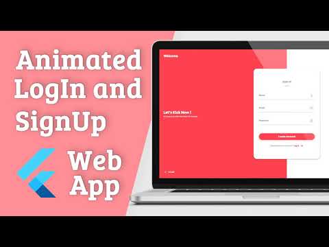 Flutter Web - Animated Login and Sign Up - Speed Code