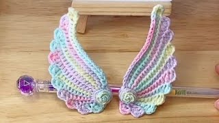 Wow!! Glamorous Crochet Making Super Idea(Angel Wings) /Super Easy Dazzling Crochet /#1