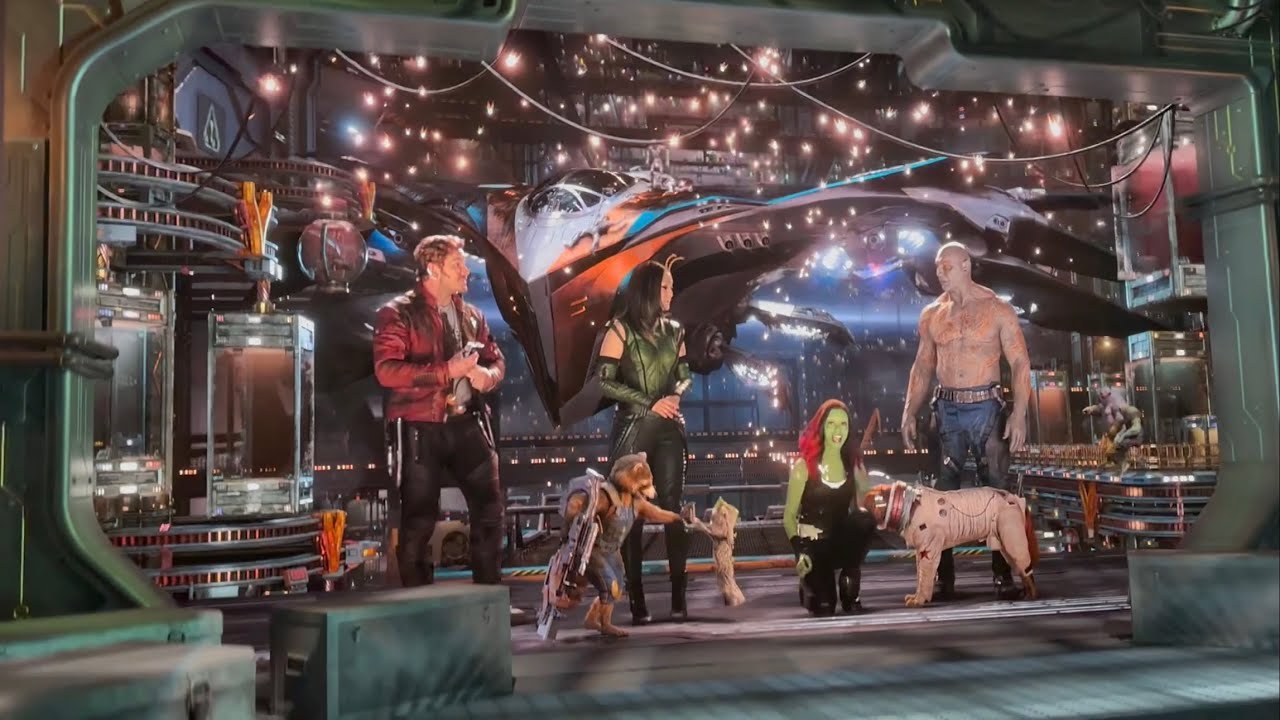 GOTG: Mission BREAKOUT! - FULL Experience - Queue, Preshow, Ride (All ...