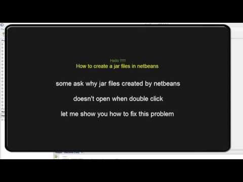 How to make a jar files in netbeans