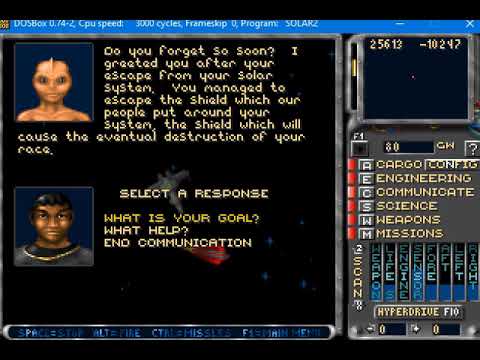 Let's play Solar Winds II: Universe / Galaxy (1993, DOS)