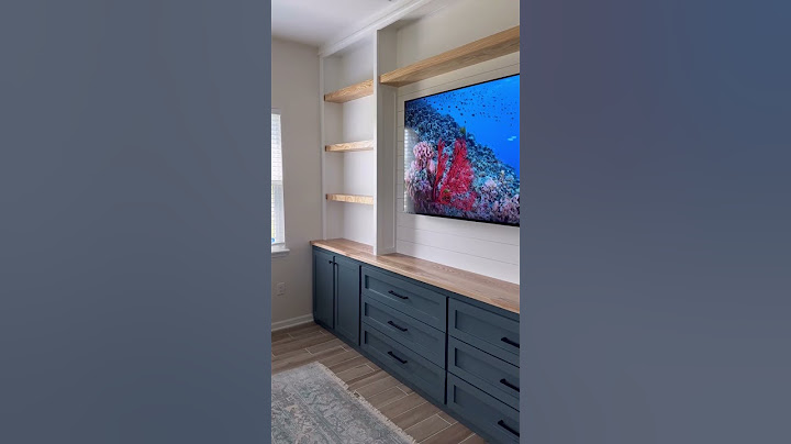 14.5ft entertainment center for the win! #woodworking #diyhomeimprovement #livingroomdecor