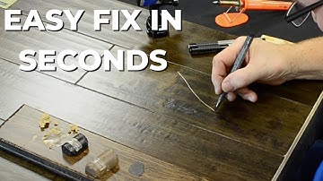 FIX A WHITE FLOORING SCRATCH | Hardwood Floor Scratch Repair